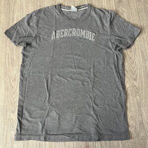 Abercrombie and Fitch Men's Grey Tshirt